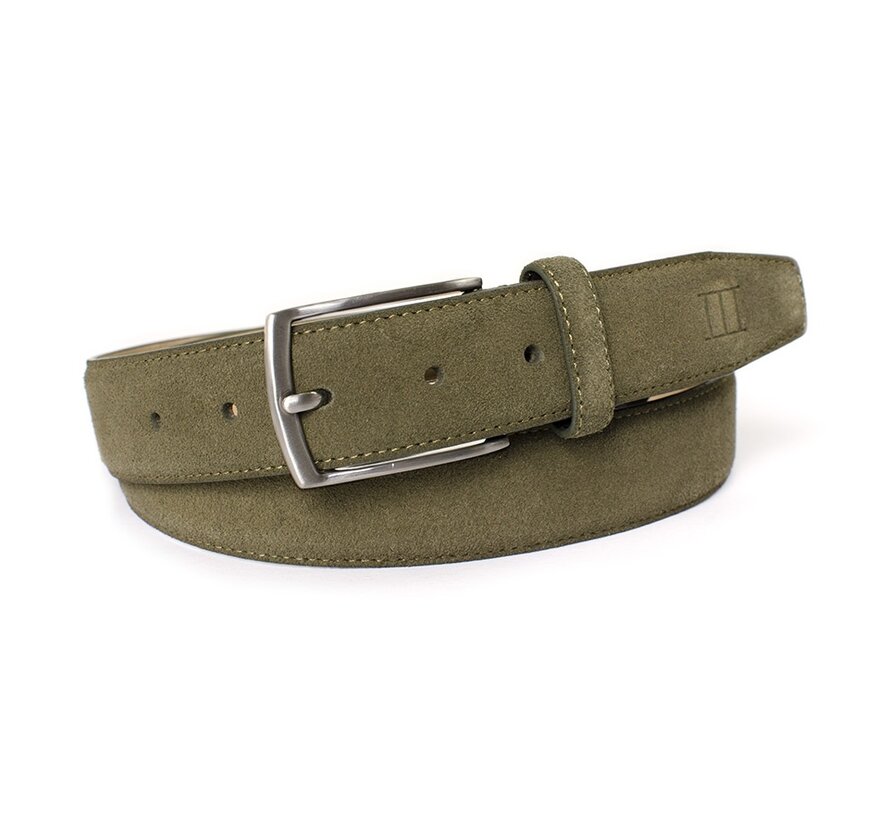 ESRA Classic suede belt Olive  (TRBEZZ006 - 905)