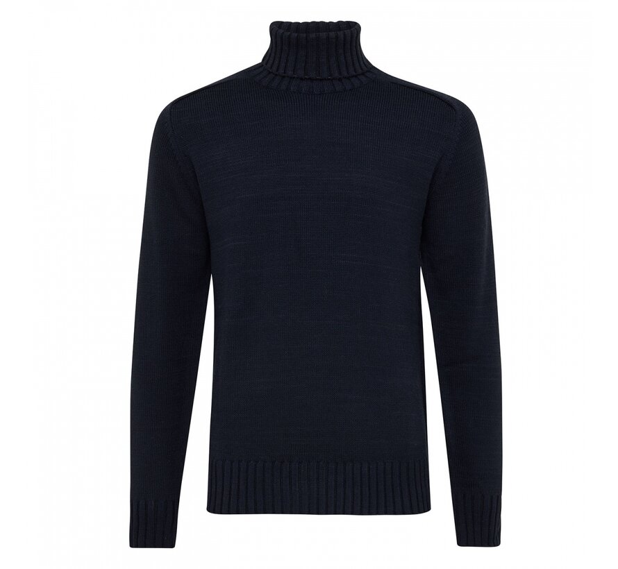 BAIA Heavy knitted roll neck Navy (TRKWHE088 - 803)