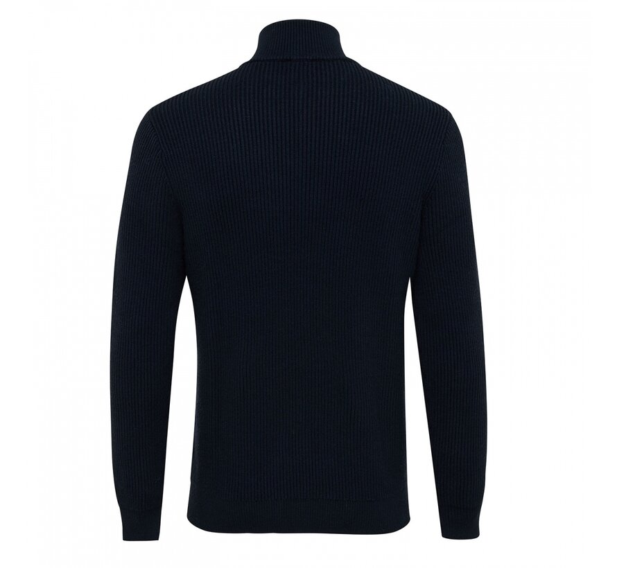BACCA Pullover with half zipper Navy (TRKWHE084 - 803)