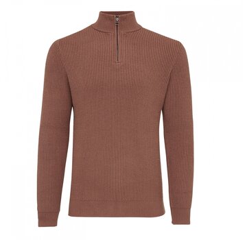 Tresanti BACCA Pullover with half zipper Light brown (TRKWHE084 - 401)