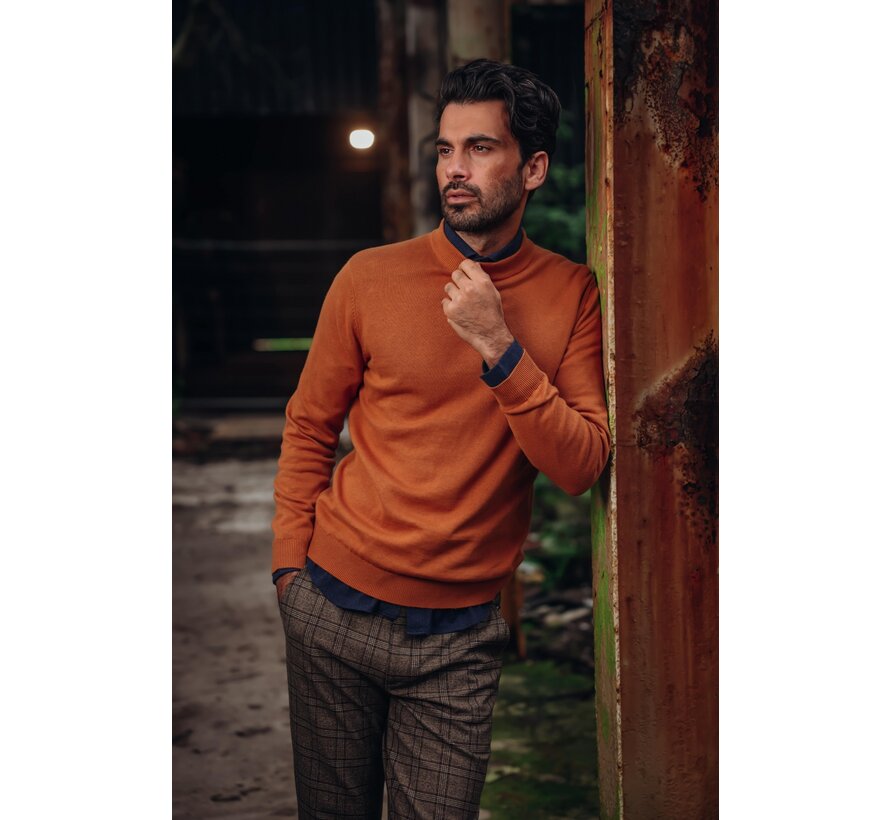 SAINT Stretch turtleneck Orange (TRKWHE046 - 507)