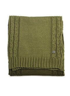 Tresanti BIAGINO colorblock knitted scarf Moss (TRSCHE185 - 907)