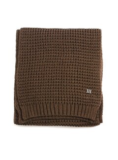 Tresanti BERGEMERE Uni knitted scarf Dark brown (TRSCHE184 - 402)