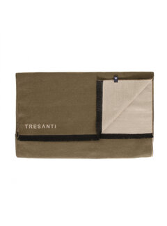 Tresanti STEIN Double face viscose scarf TRESANTI logo Brown (TRSCHE130 - 400)