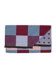 Tresanti STEVENS Double face viscose scarf signature block Multi (TRSCHE126 - 1000)