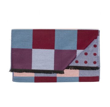 Tresanti STEVENS Double face viscose scarf signature block Multi (TRSCHE126 - 1000)