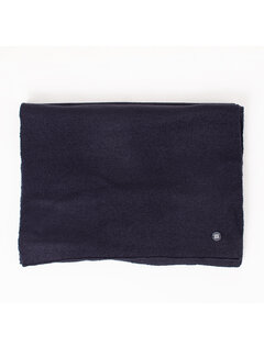 Tresanti SNOW Fine knitted scarf with rubber logo|| Navy (TRSCHE125 - 803)