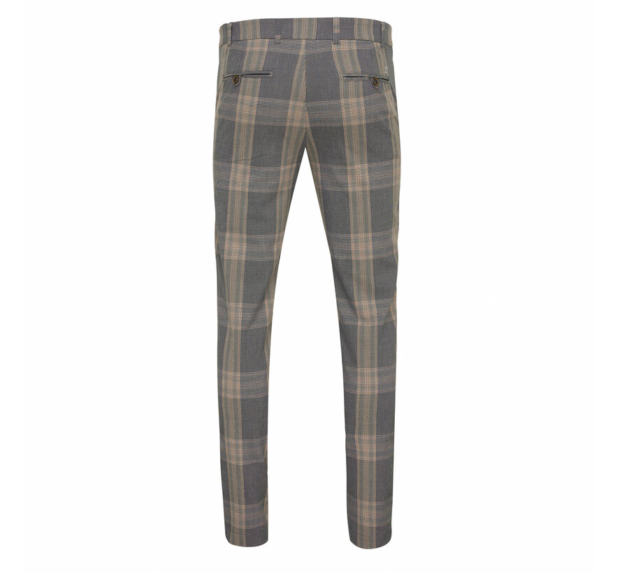 ATZARA Checked trouser Dark brown (TRPAHA098 - 402)