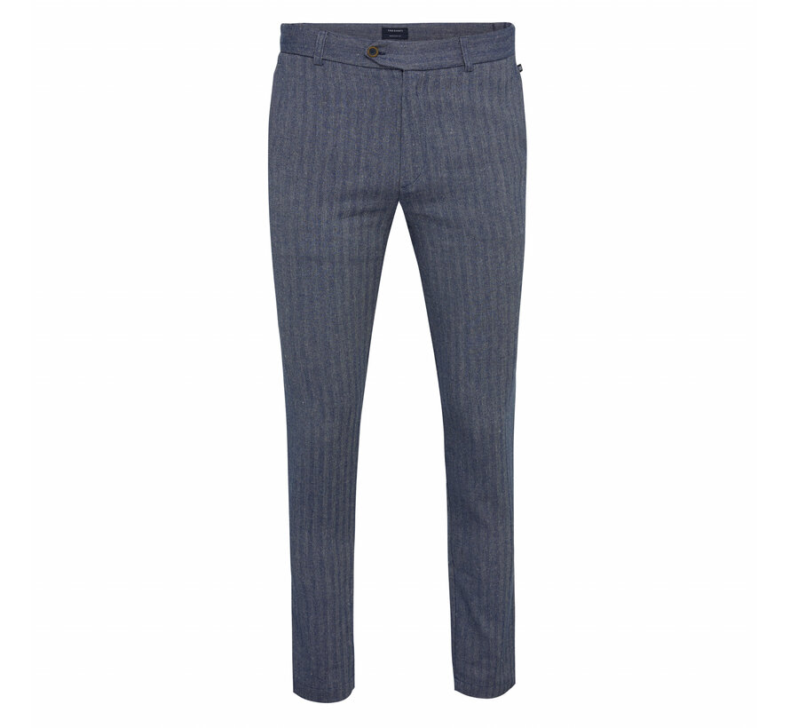 AFONSOWashed linen trouser Dark blue (TRPAHA094 - 802)