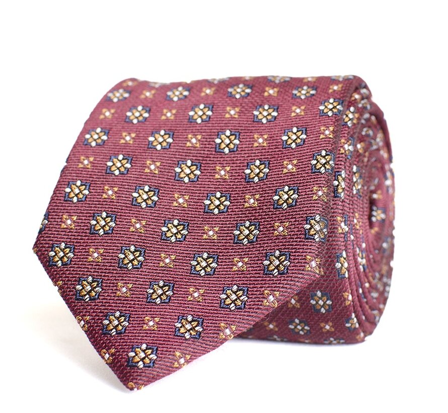 BACO Small medallion tie Burgundy (TRTIHE321 - 602)