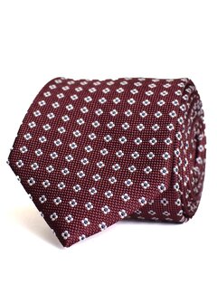 Tresanti BING Small graphic tie Burgundy (TRTIHE317 - 602)