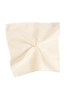 Tresanti Classic Ribbed Pocket Square Ivory (TRHAZZ001 - 102)