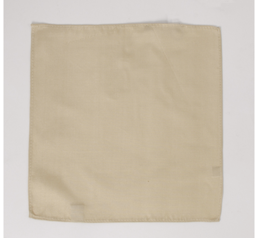 Classic Ribbed Pocket Square Beige (TRHAZZ001 - 101)