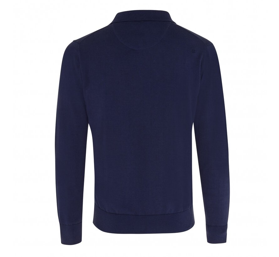 SETH Pullover with hidden buttons Navy (TRKWGE049 - 803)