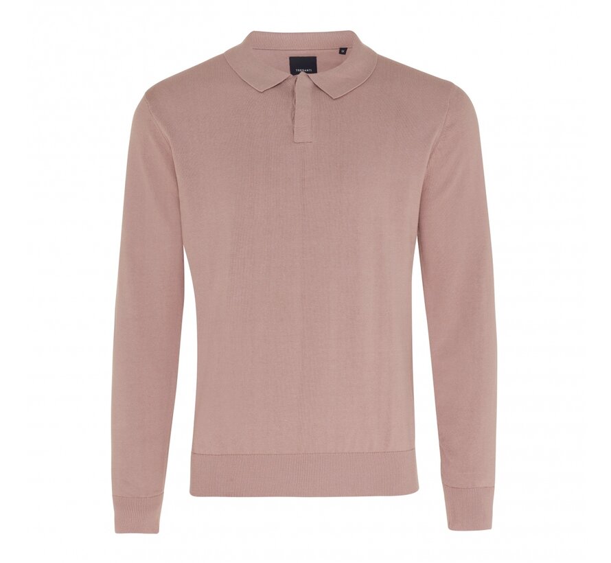 SETH Pullover with hidden buttons Dusty Pink (TRKWGE049 - 708)