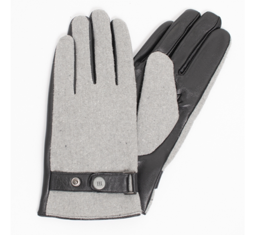 BEPPIE Flanel uni gloves Grey (TRGLHE071 - 200)