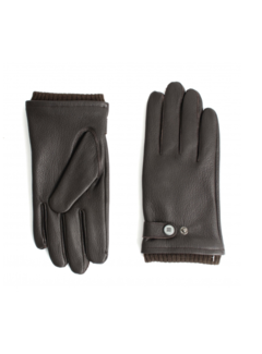 Tresanti SANTO Sheepskin leather gloves lined Dark brown (TRGLGE067 - 402)