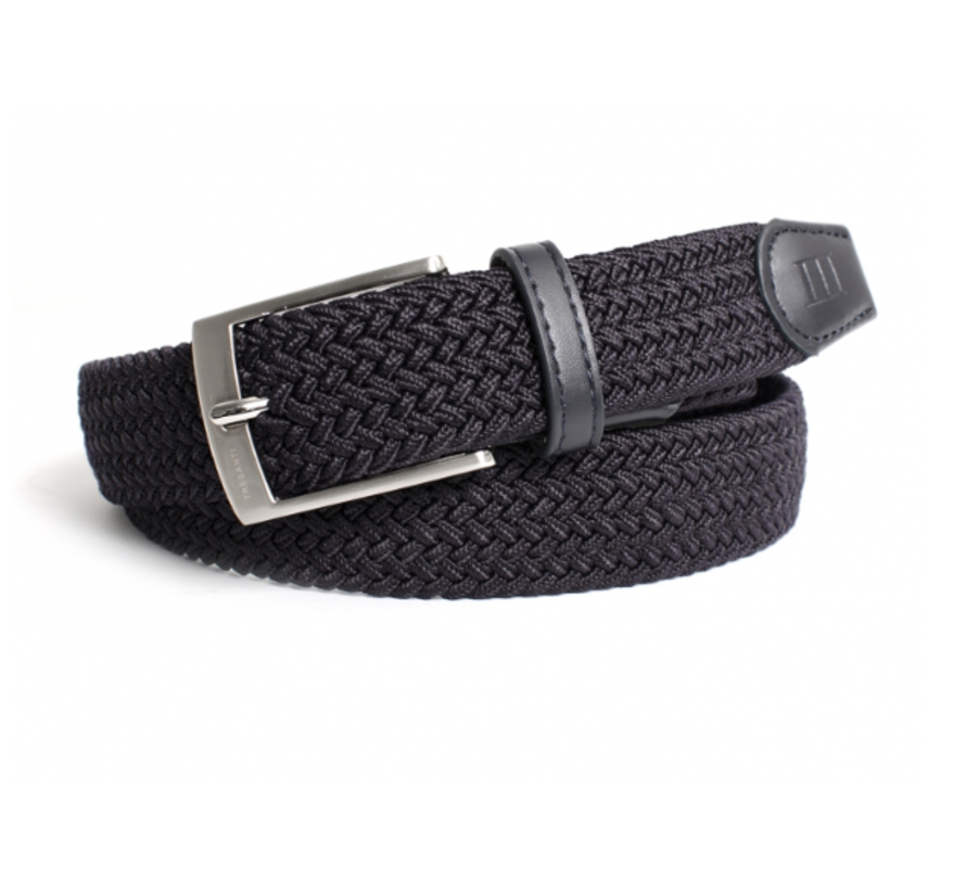 ERLING Braided belt Navy (TRBEZZ007 - 803)