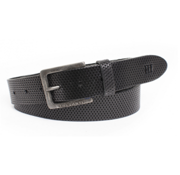 Tresanti ZACK Geperforeerde leren riem Black (TRBEZZ003 - 300)
