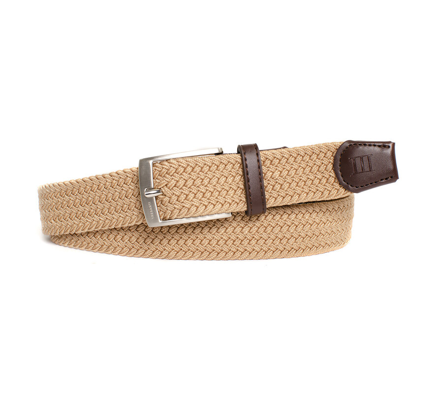 ZENO I Giftbox braided belt and bamboo socks Cognac (TRCOZZ001 - 403)