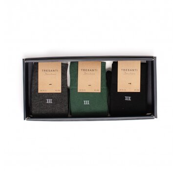 Tresanti ZOLA I Giftbox bamboo socks 3 pcs Green (TRCOZZ002 - 900)