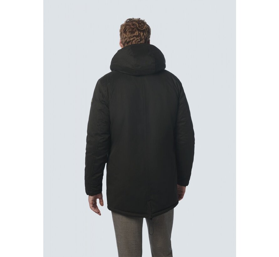 Jacket Long Fit Hooded Double Front Closure  Black (21630922 - 020)