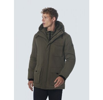 No Excess Jacket Long Fit Hooded Double Front Closure Desert (21630922 - 045)