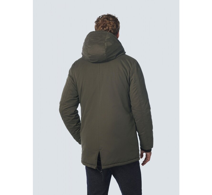 Jacket Long Fit Hooded Double Front Closure Desert (21630922 - 045)