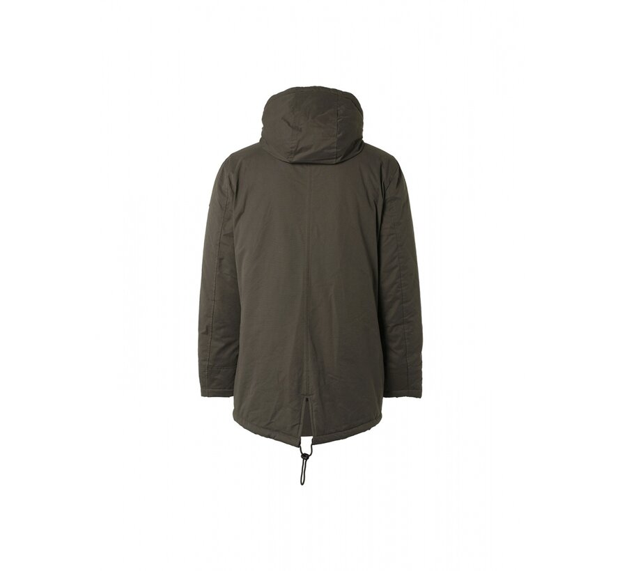 Jacket Long Fit Hooded Double Front Closure Desert (21630922 - 045)