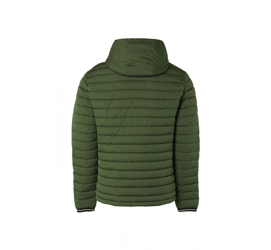 Jacket Hooded Short Fit Padded Dark Green (21630705SN - 052)
