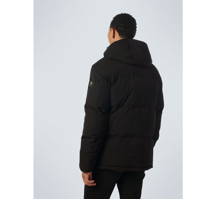 Winterjas Short Fit Hooded Padded Black (21630824 - 020)