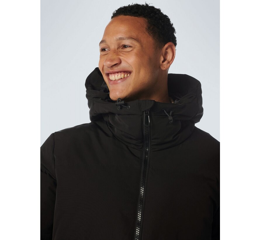 Winterjas Short Fit Hooded Padded Black (21630824 - 020)