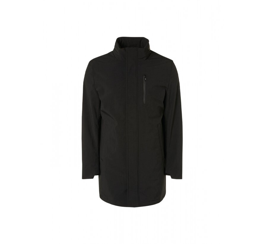 Jacket Long Fit Stretch Softshell Black (21630825 - 020)