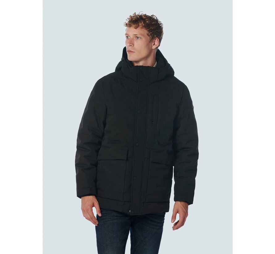 Jacket Short Fit Sealed Hooded Black (21630904 - 020)