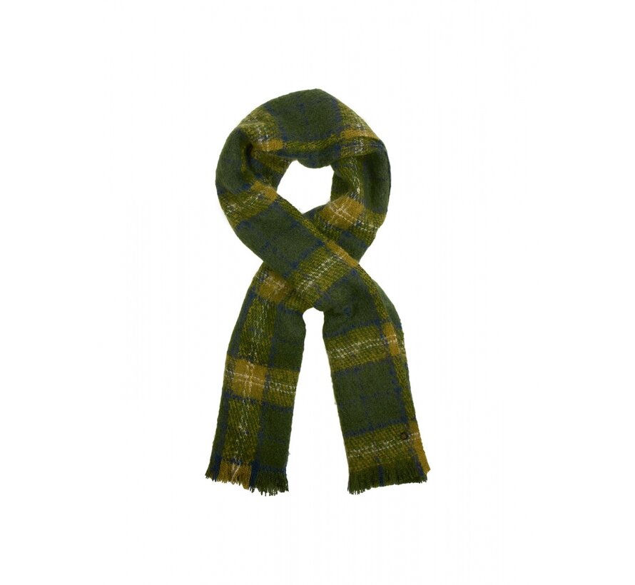 Scarf Woven Check Olive (21950914 - 055)