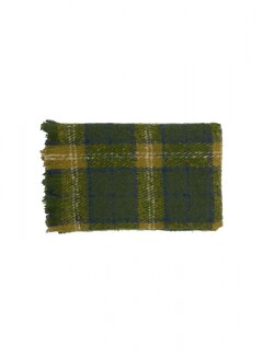 No Excess Scarf Woven Check Olive (21950914 - 055)