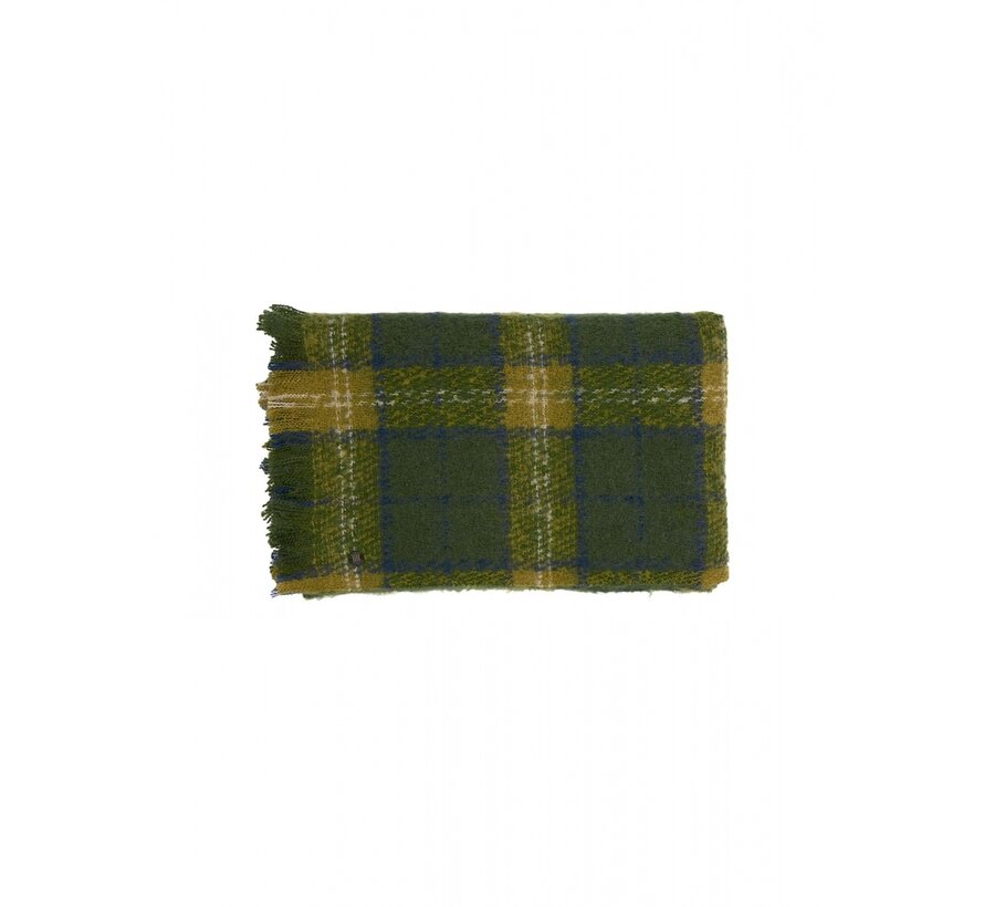 Scarf Woven Check Olive (21950914 - 055)