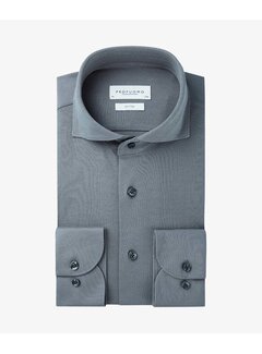 Profuomo Overhemd Knitted Pique Grey (PPUH30021C)