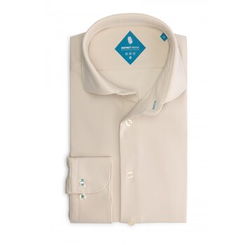 District Indigo Overhemd Pique Performance Beige (7.31.025.780 - 048)