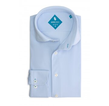 District Indigo Overhemd Pique Performance Licht Blauw (7.31.025.780 - 017)