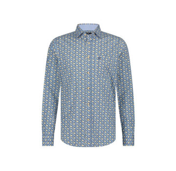 Fellows United Shirt Lange Mouw Leaves Stret Oker (41.6500 - 153)