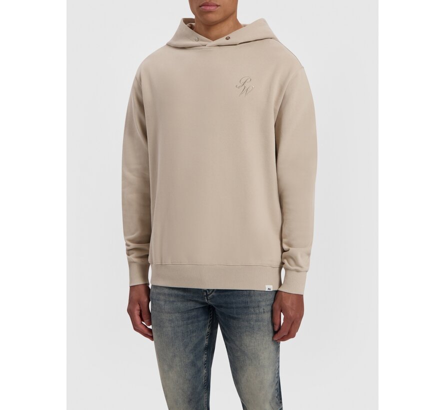 Embroidered PW Hoodie Sand (23030320 - 46)