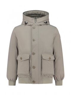 Pure Path Padded Technical Jacket Taupe (23030402 - 53)