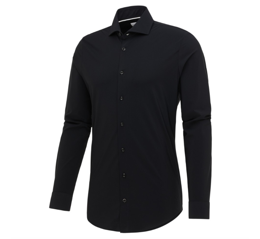 Overhemd Lounge jersey shirt BLACK (2191.22 - BLACK)