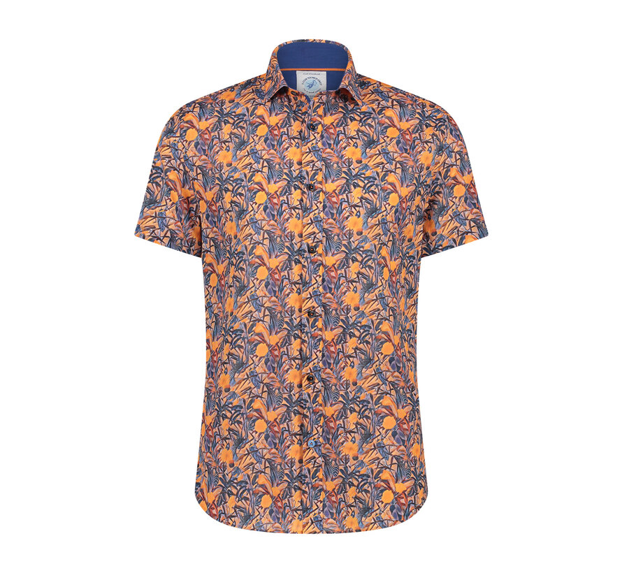 Shirt SS leafs Multicolor Coral (28.053.076)