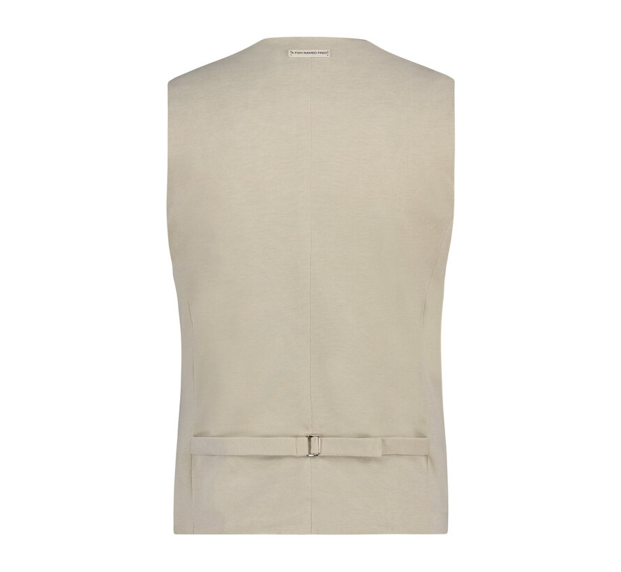 Waistcoat pique Sand (28.131.205)