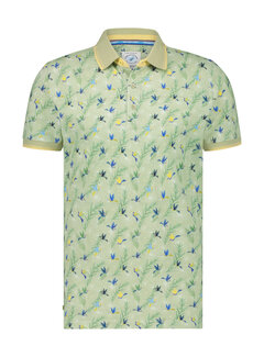 A Fish Named Fred Polo hummingbird floral Olive Green (28.309.302)
