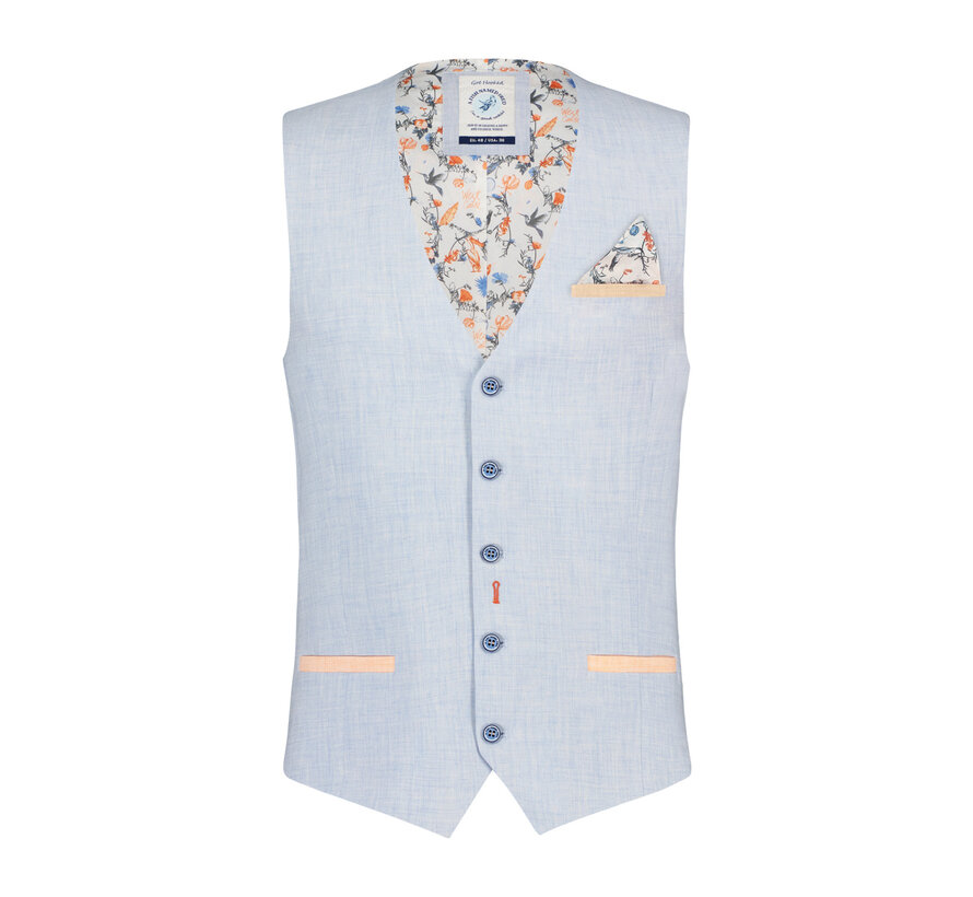 Waistcoat linen look Light Blue (28.132.610)