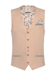 A Fish Named Fred Waistcoat linen look Coral (28.132.454)