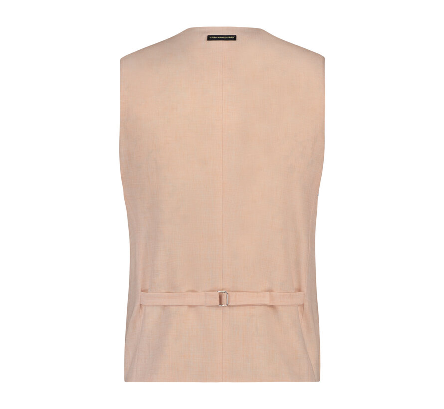 Waistcoat linen look Coral (28.132.454)